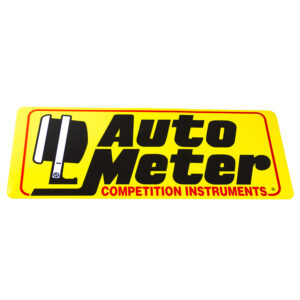 AUTOMETER Large 16" Competition Instruments Decal, Yellow