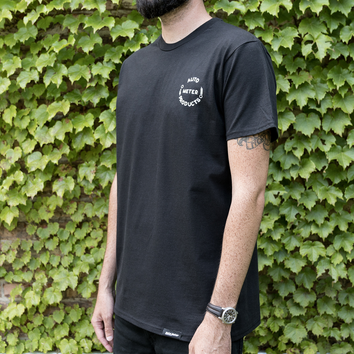 AUTOMETER T-Shirt, Adult Large, Black, 'Vintage'