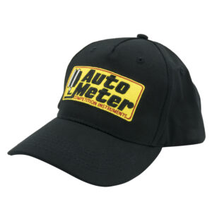 AUTOMETER Hat, Snap Fit Adjustable, Black, Embroidered, 'Competition'