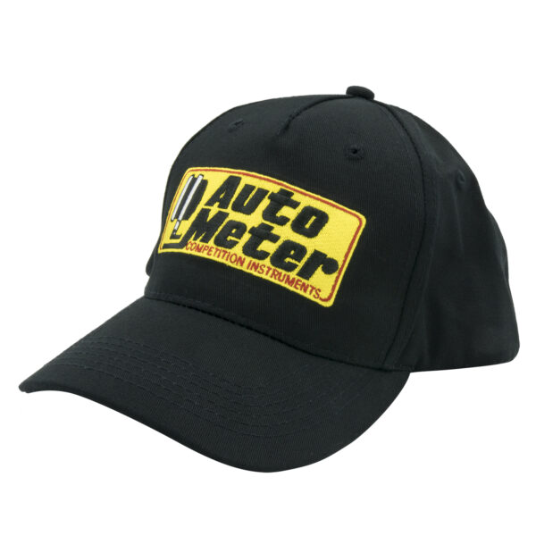 AUTOMETER Hat, Snap Fit Adjustable, Black, Embroidered, 'Competition'
