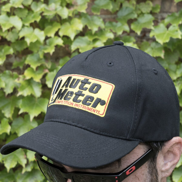 AUTOMETER Hat, Snap Fit Adjustable, Black, Embroidered, 'Competition' - Image 2