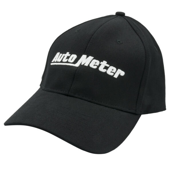 AUTOMETER Hat, Nu-Fit Small-Medium, Black, 'Corporate'