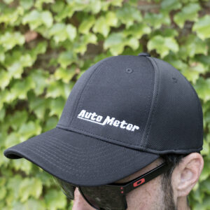 AUTOMETER Hat, Lxl, Sport Mesh Flexfit, Black, 'Autometer'