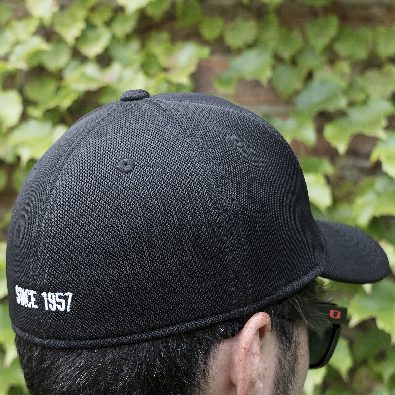 AUTOMETER Hat, Lxl, Sport Mesh Flexfit, Black, 'Autometer' - Image 2