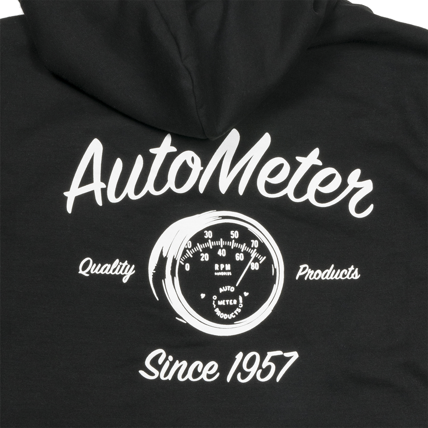 AUTOMETER Zip Hoodie, Adult Xxxlarge, Black, 'Vintage' - Image 6