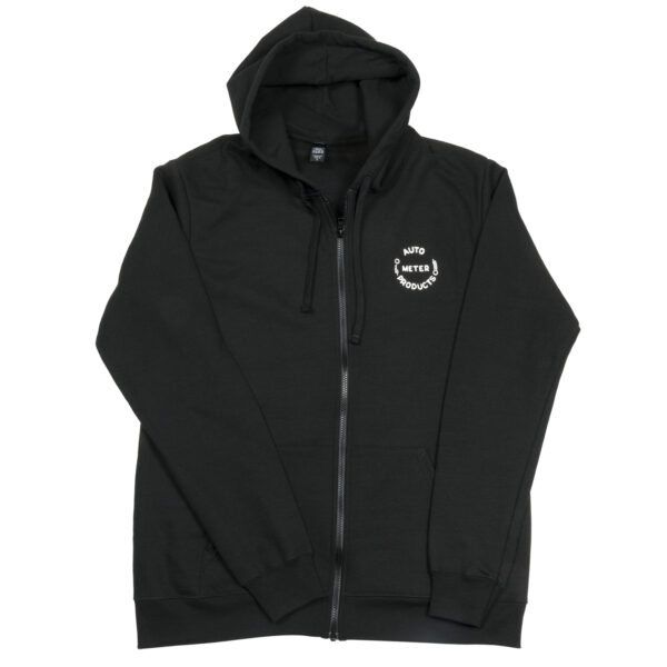 AUTOMETER Zip Hoodie, Adult Medium, Black, 'Vintage' - Image 3