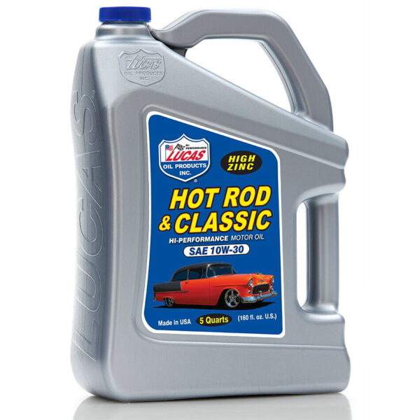 LUCAS Hot Rod Engine Oil SAE 10W30 5 Quarts 4.73L