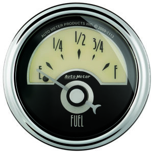 AUTOMETER Fuel Level Gauge 2 1/16", 0° To 90°F, Elec, Cruiser Ad