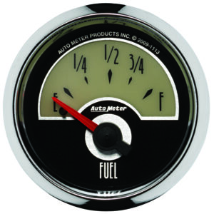 AUTOMETER Fuel Level Gauge 2 1/16", 0&deg; To 90&deg;F, Elec, Cruiser