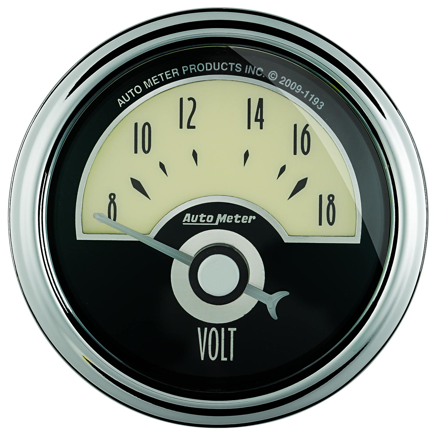AUTOMETER Voltmeter Gauge 2 1/16", 18V, Elec, Cruiser Ad