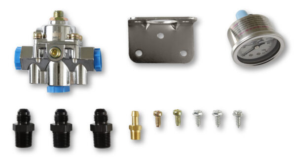 HOLLEY 12-882 Regulator Kit, Gauge And Fittings