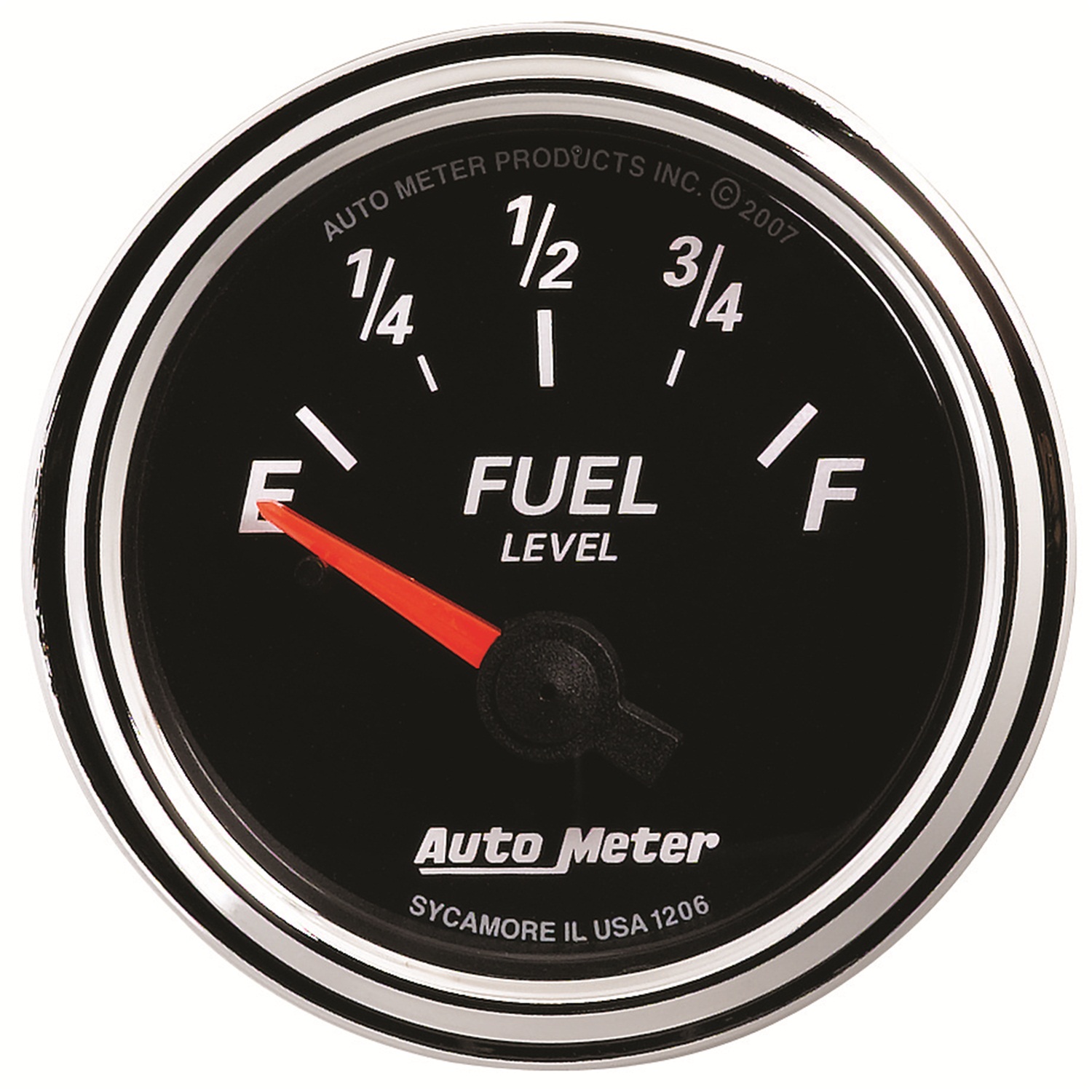 AUTOMETER Fuel Level Gauge 2 1/16", 240° To 33°F, Elec, Designer Black II