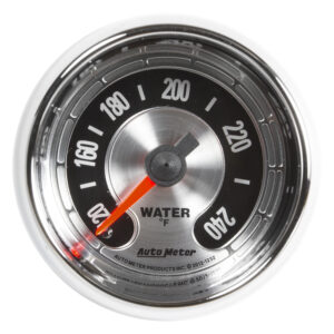 AUTOMETER Water Temperature Gauge 2 1/16", 240°f, Mech, American Muscle