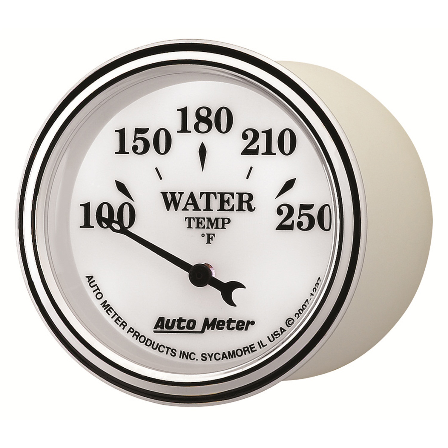 AUTOMETER Water Temperature Gauge 2 1/16", 250°f, Elec, Old Tyme White II - Image 2