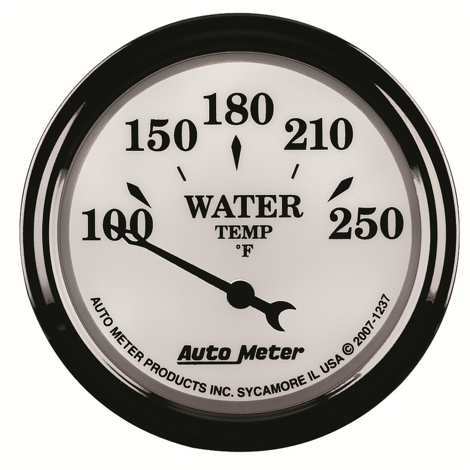 AUTOMETER Water Temperature Gauge 2 1/16", 250°f, Elec, Old Tyme White II - Image 4