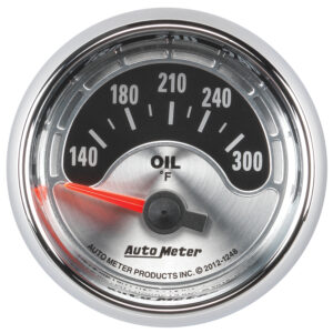 AUTOMETER Oil Temperature Gauge 2 1/16", 300°f, Elec, American Muscle