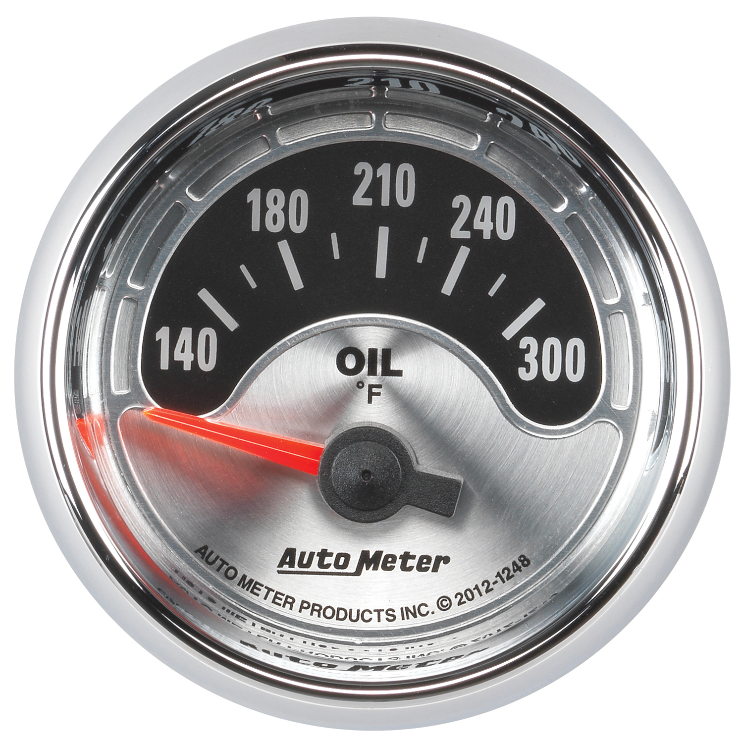 AUTOMETER Oil Temperature Gauge 2 1/16", 300°f, Elec, American Muscle