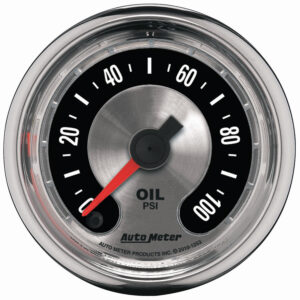 AUTOMETER Oil Pressure Gauge 2 1/16", 100PSI, Digital Stepper Motor, American Muscle