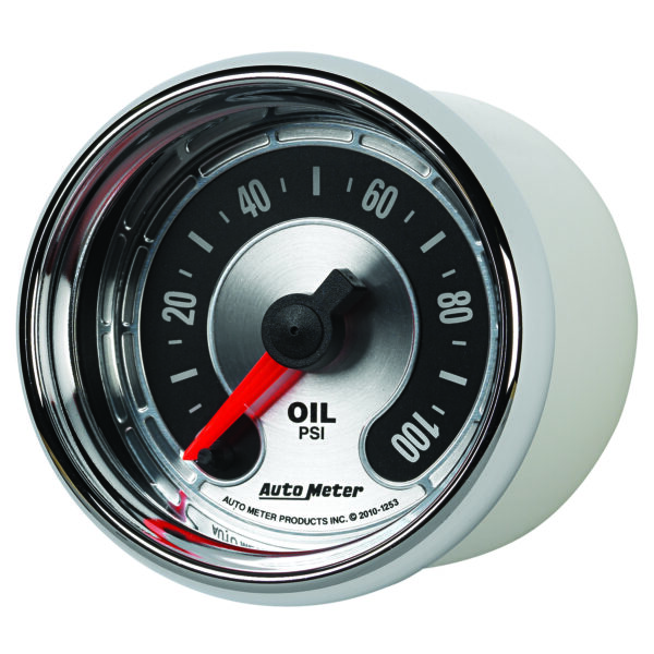 AUTOMETER Oil Pressure Gauge 2 1/16", 100PSI, Digital Stepper Motor, American Muscle - Image 2