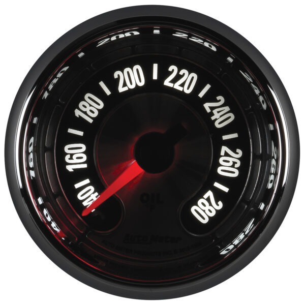 AUTOMETER Oil Temperature Gauge 2 1/16", 280°f, Digital Stepper Motor, American Muscle - Image 4