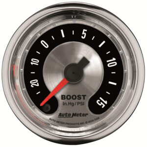 AUTOMETER Vacuum/Boost Gauge 2 1/16", 30Inhg - 15PSI, Digital Stepper Motor, American Muscle