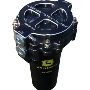 CLEAR VIEW Oil Filters 127-380-B - 6" Screw-On Blackout #16 Port 380 Micron
