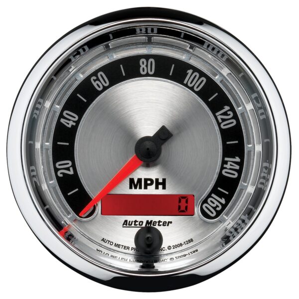 AUTOMETER 5PC Gauge Kit 3 3/8" & 2 1/16", Elec. Speedometer, American Muscle - Image 2
