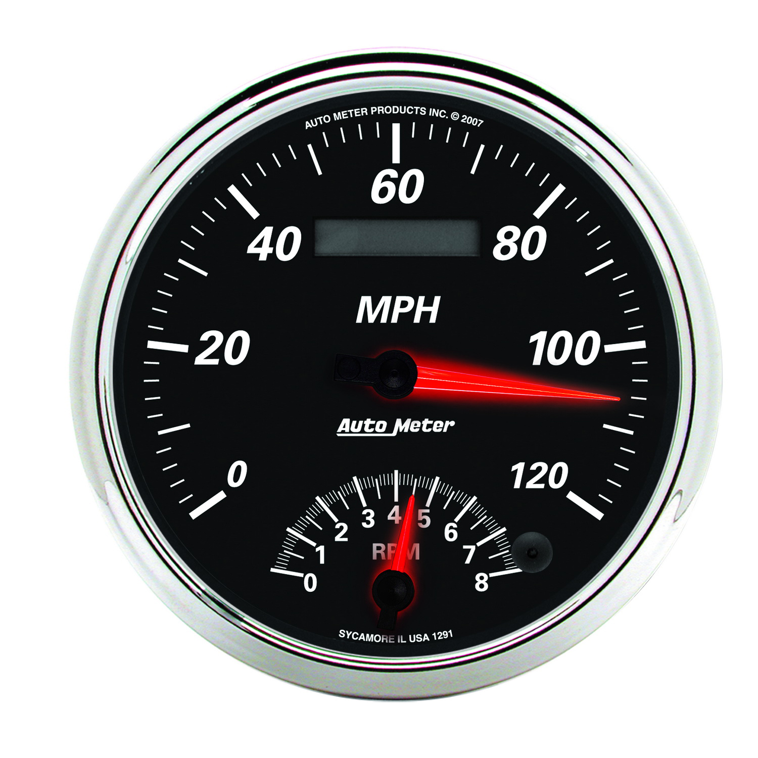 AUTOMETER Tacho/Speedo Gauge 5", 120MPH & 8K RPM, Elec. Program, Designer Black II
