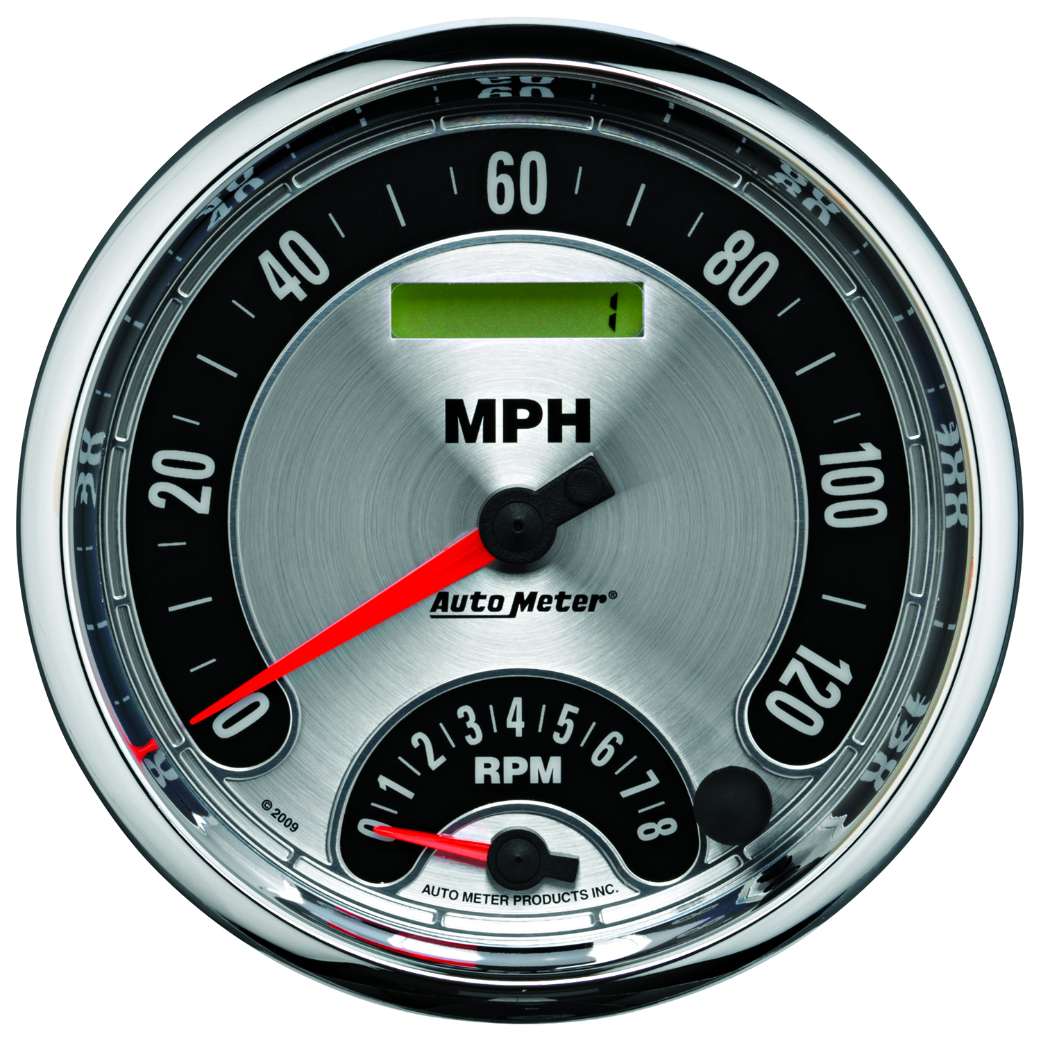 AUTOMETER 2pc Gauge Kit Quad & Tach/Speedo, 5", American Muscle - Image 2