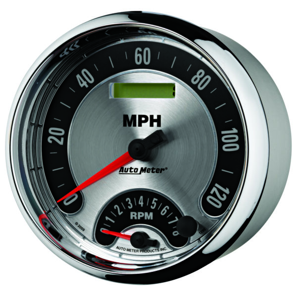 AUTOMETER Tacho/Speedo Gauge 5", 160MPH & 8K RPM, Elec. Program., American Muscle - Image 2