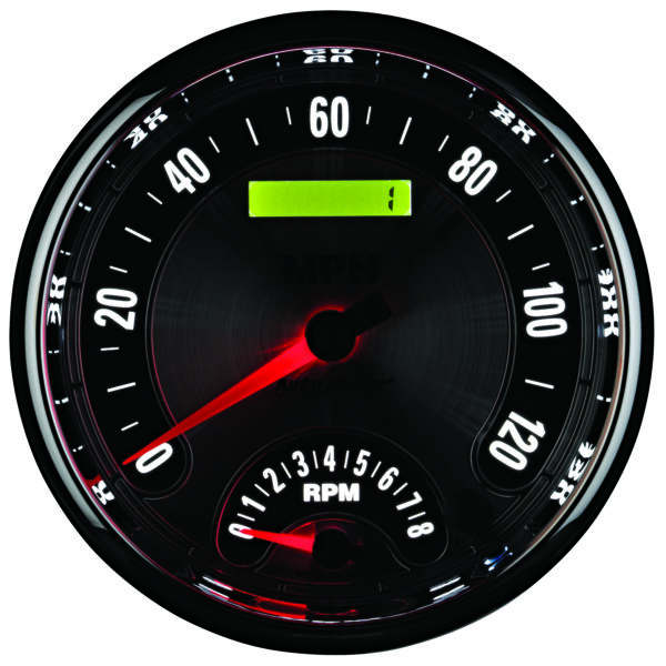 AUTOMETER Tacho/Speedo Gauge 5", 160MPH & 8K RPM, Elec. Program., American Muscle - Image 4