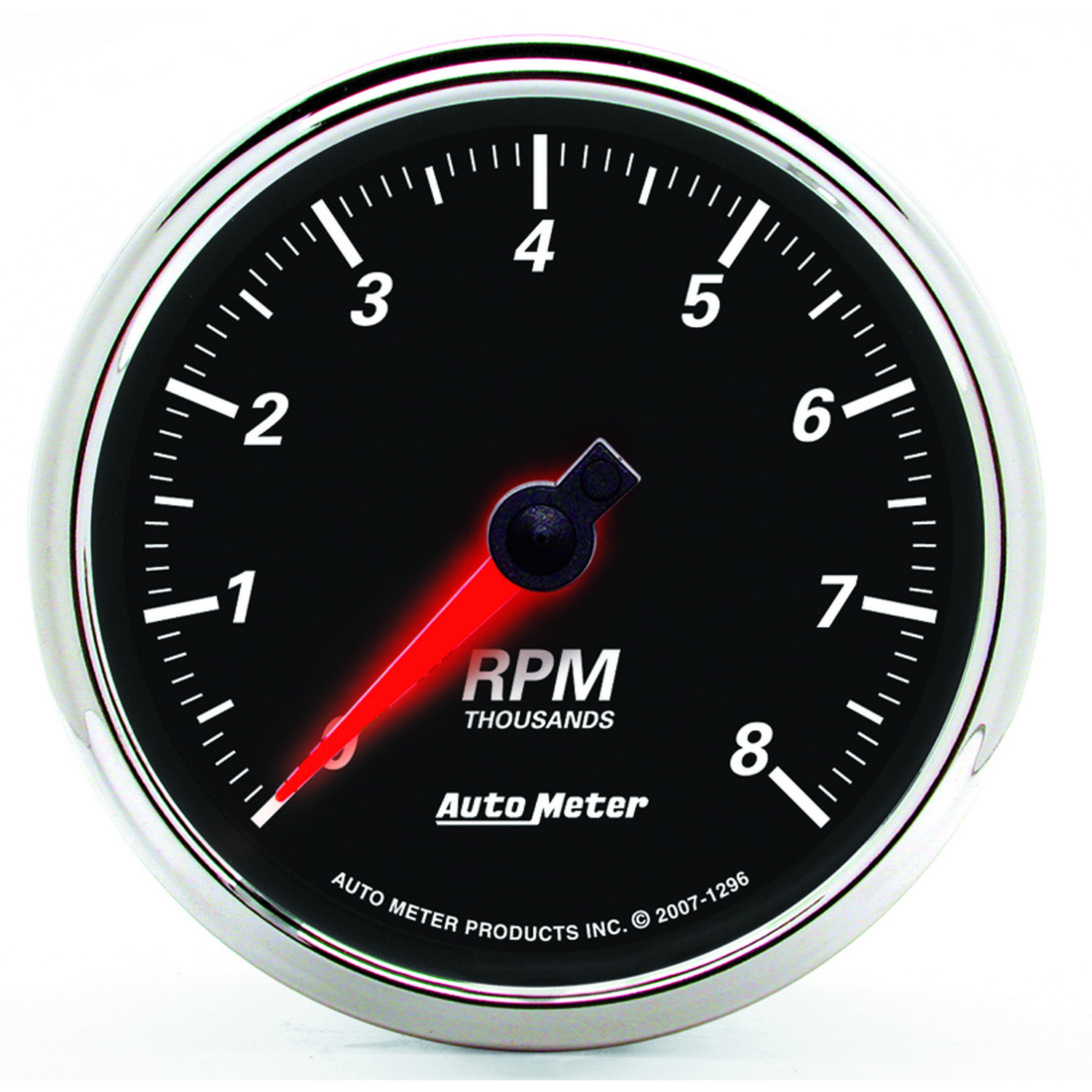 AUTOMETER Tachometer Gauge 3 3/8", 8K RPM, In-Dash, Designer Black II