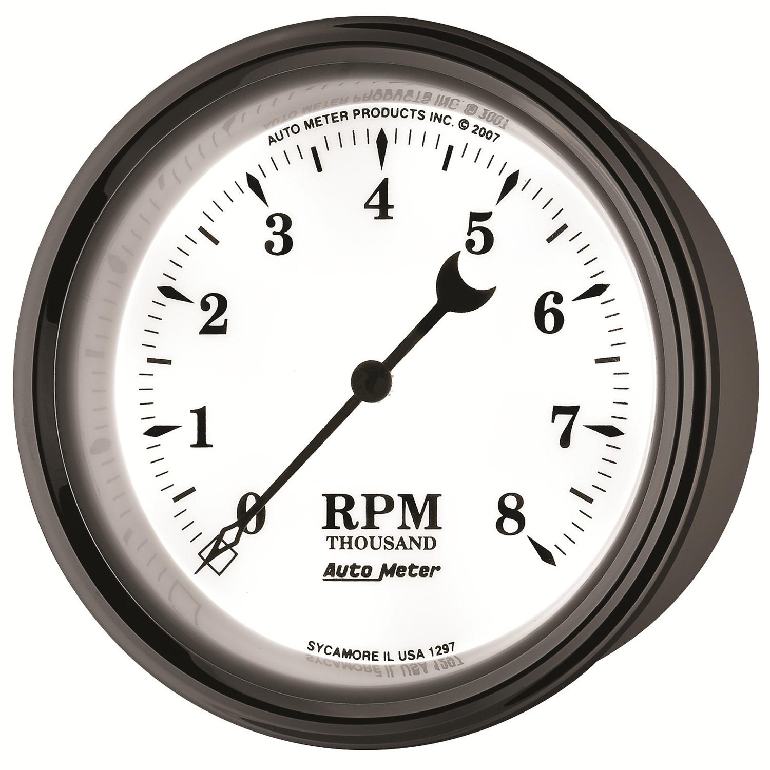 AUTOMETER Tachometer Gauge 3 3/8", 8K RPM, In-Dash, Old Tyme White II - Image 3