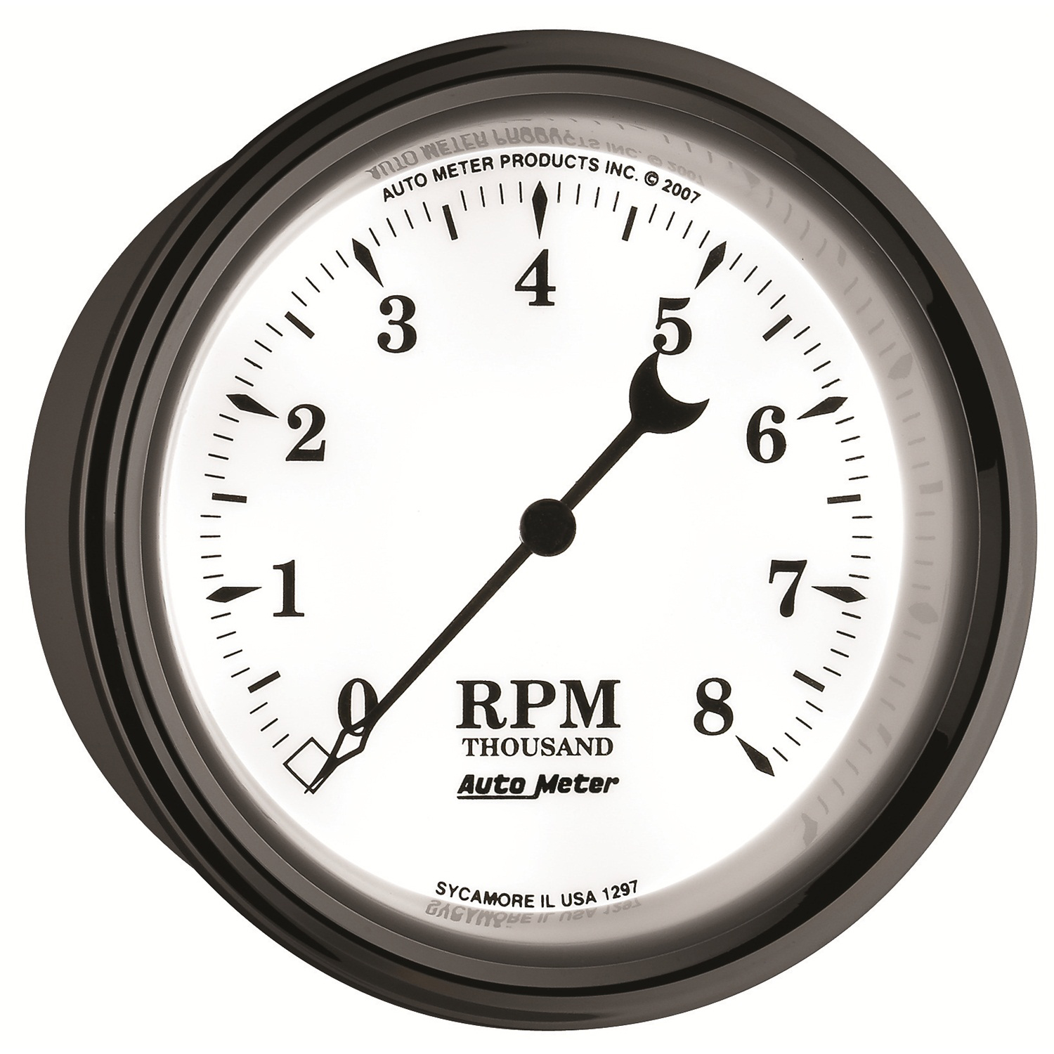 AUTOMETER Tachometer Gauge 3 3/8", 8K RPM, In-Dash, Old Tyme White II - Image 6