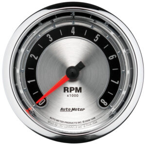 AUTOMETER Tachometer Gauge 3 3/8", 8K RPM, In-Dash, American Muscle