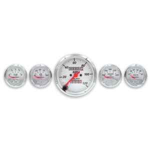 AUTOMETER 5pc Gauge Kit 3 1/8" & 2 1/16", Mech. Speedo., Chevrolet Heritage Bowtie