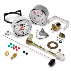 AUTOMETER 2pc Gauge Kit Quad & Speedometer, 5", Chevrolet Heritage Bowtie