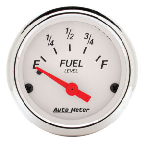 AUTOMETER Fuel Level Gauge 2 1/16", 0° To 30°F, Elec, Arctic White