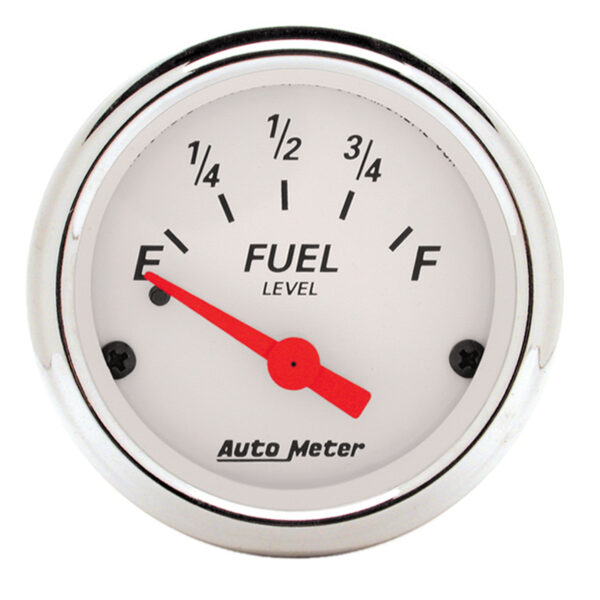 AUTOMETER Fuel Level Gauge 2 1/16", 0° To 30°F, Elec, Arctic White