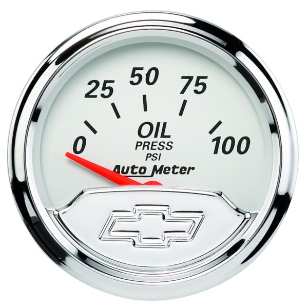 AUTOMETER 5pc Gauge Kit 3 1/8" & 2 1/16", Mech. Speedo., Chevrolet Heritage Bowtie - Image 2