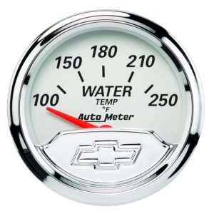 AUTOMETER Water Temperature Gauge 2 1/16", 250°f, Elec, Chevrolet Heritage Bowtie
