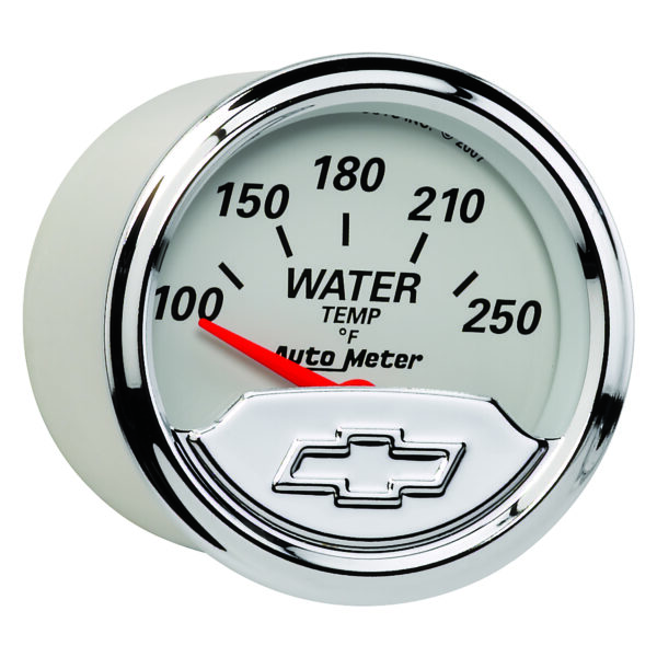 AUTOMETER Water Temperature Gauge 2 1/16", 250°f, Elec, Chevrolet Heritage Bowtie - Image 3