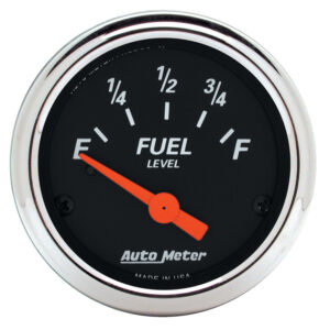 AUTOMETER Fuel Level Gauge 2 1/16", 0-90?, Air Core, Designer Black