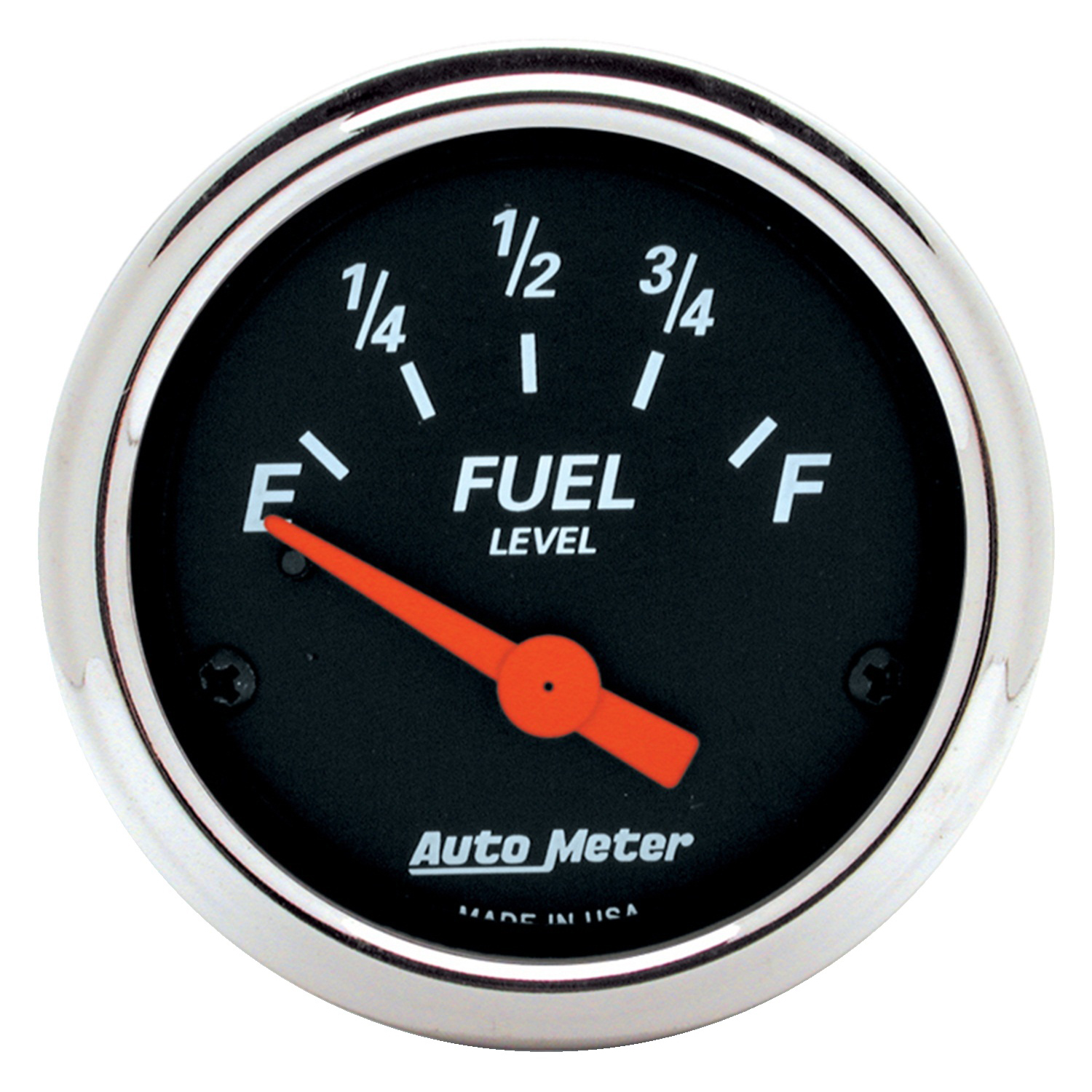 AUTOMETER Fuel Level Gauge 2 1/16", 0° To 30°F, Elec, Designer Black