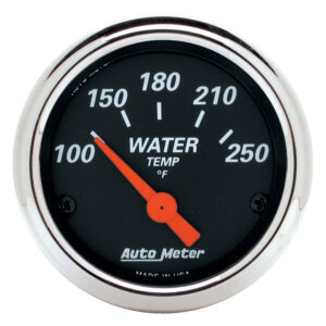 AUTOMETER Water Temperature Gauge 2 1/16", 250°f, Elec, Designer Black