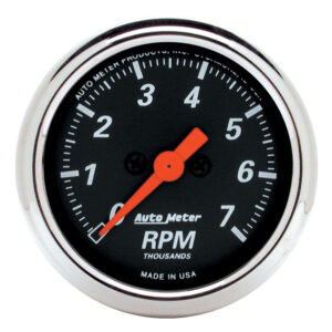 AUTOMETER Tachometer Gauge 2 1/16", 7K RPM, In-Dash, Designer Black