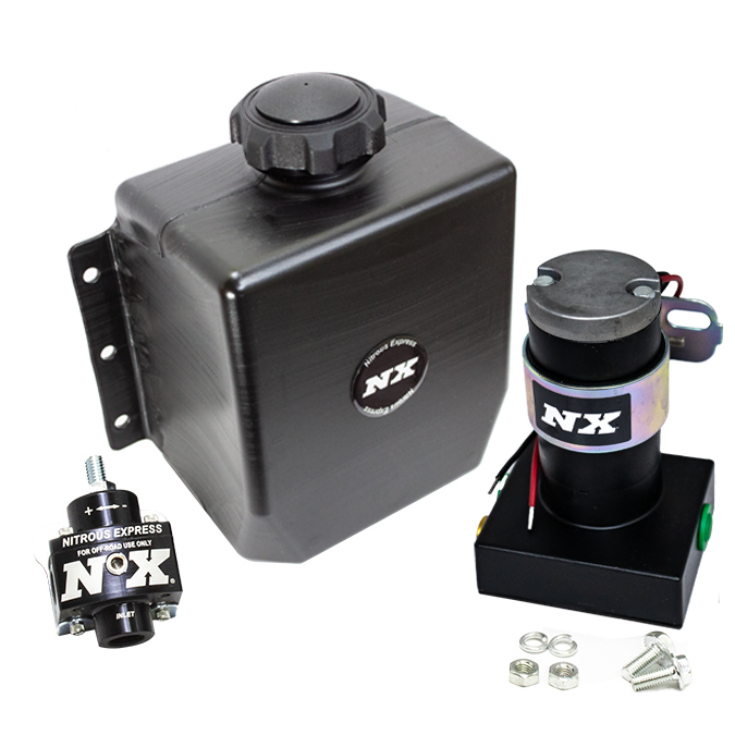 NITROUS EXPRESS Stand Alone Fuel Enrichment System(Safe), External Pump And Regulator, 3qt Tank