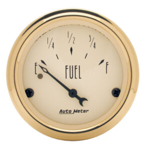 AUTOMETER Fuel Level Gauge 2 1/16", 240° To 33°F, Elec, Golden Oldies