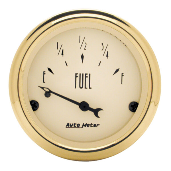 AUTOMETER Fuel Level Gauge 2 1/16", 0° To 30°F, Elec, Golden Oldies