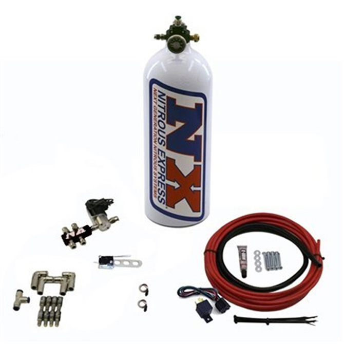 NITROUS EXPRESS Pumpless Direct Port Water Methanol, 4 Cylinder